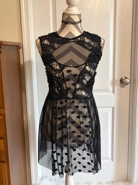 Stunning Dark Fairy Coquette Lace Dress Size XS/S